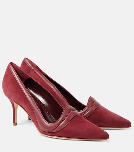 Ajarafa 70 suede and leather pumps - Manolo Blahnik - Modalova