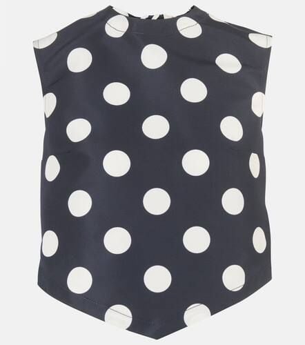 Patou Top cropped in faille a pois - Patou - Modalova