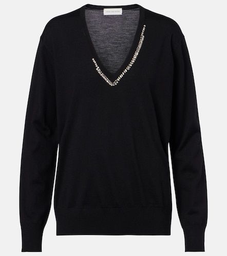 Pullover in lana con decorazioni - Dries Van Noten - Modalova