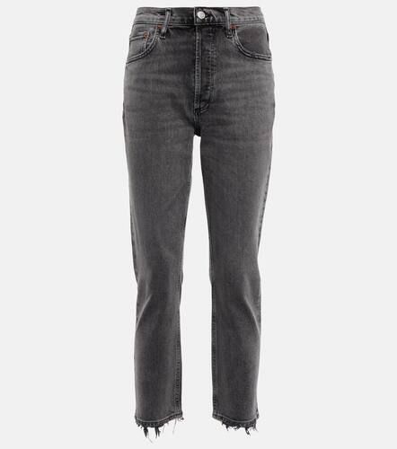 High-Rise Cropped Slim Jeans Riley - Agolde - Modalova