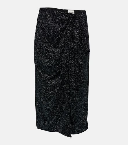 Alyssa embellished velvet midi skirt - Marant Etoile - Modalova