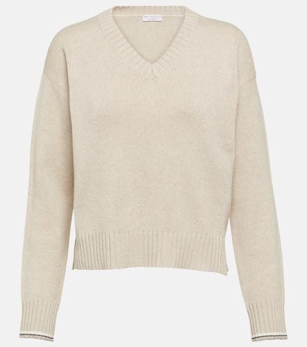 Wool, cashmere, and silk sweater - Brunello Cucinelli - Modalova