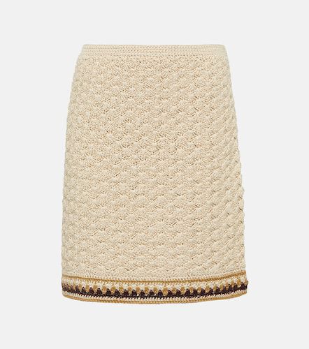 Crochet cotton-blend miniskirt - Tory Burch - Modalova