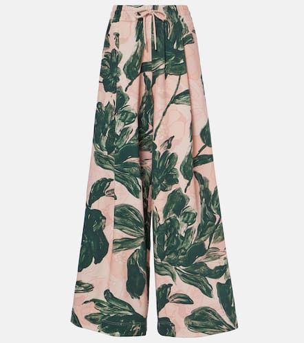 Pantalones deportivos de jersey floral - Dries Van Noten - Modalova