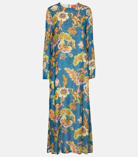 Swing printed devoree velvet maxi dress - La DoubleJ - Modalova