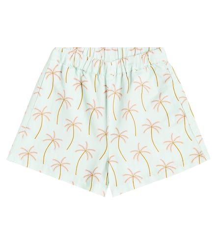 Palm Springs cotton and linen Bermuda shorts - The New Society - Modalova