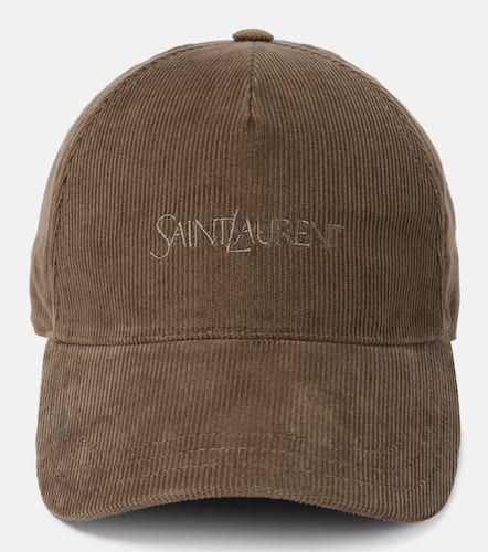 Saint Laurent Corduroy baseball cap - Saint Laurent - Modalova