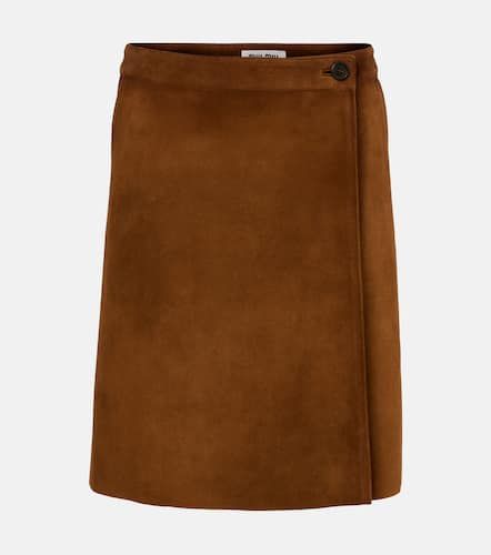 Miu Miu Minigonna in suede - Miu Miu - Modalova
