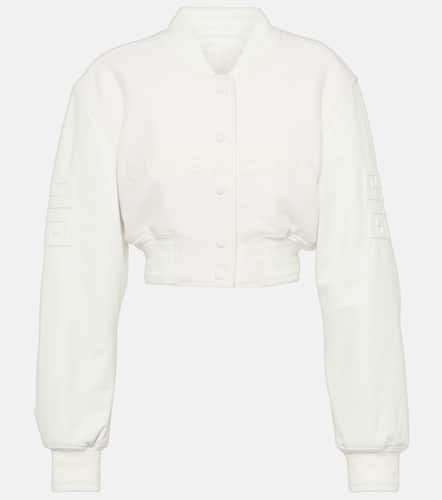 Wool and leather cropped bomber jacket - Givenchy - Modalova