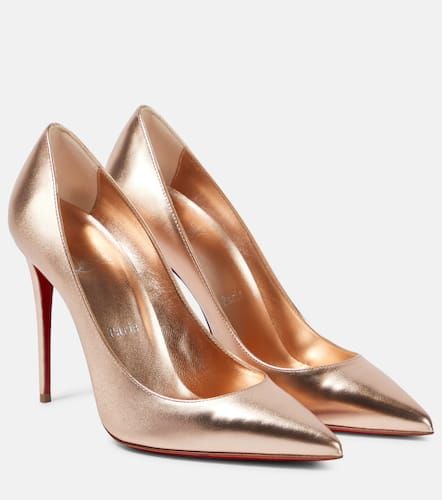 Kate 100 metallic leather pumps - Christian Louboutin - Modalova