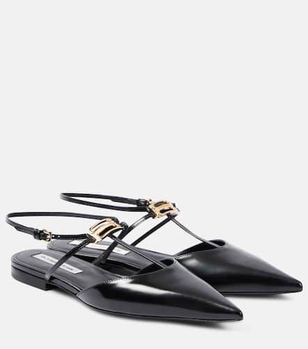 B Buckle leather slingback flats - Victoria Beckham - Modalova