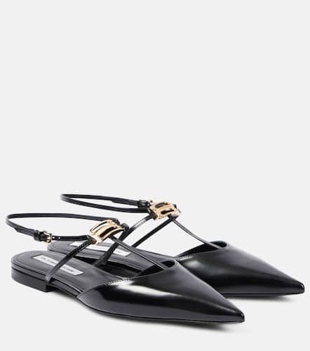 Slingback-Ballerinas B Buckle aus Leder - Victoria Beckham - Modalova