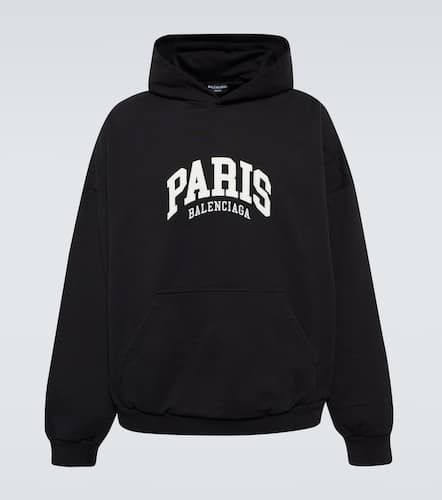Cities Paris cotton jersey hoodie - Balenciaga - Modalova