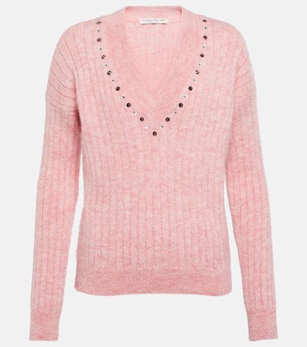 Embellished wool-blend sweater - Alessandra Rich - Modalova