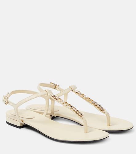 Signoria leather thong sandals - Gucci - Modalova