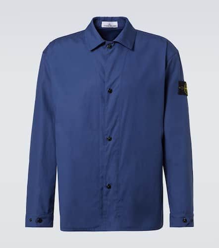 Compass cotton canvas overshirt - Stone Island - Modalova