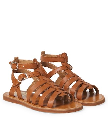 Plagette Gladiator leather sandals - Pom d'Api - Modalova