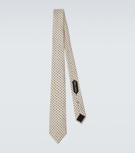 Corbata de jacquard de seda con lunares - Tom Ford - Modalova