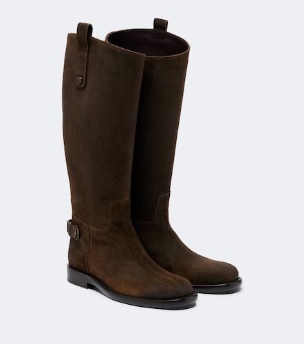 Cavalier suede knee-high boots - Burberry - Modalova