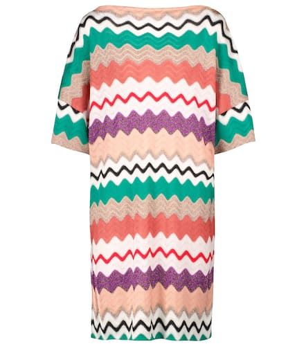 Vestido corto de seda en zigzag - Missoni - Modalova