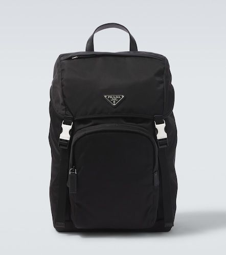 Re-Nylon leather-trimmed backpack - Prada - Modalova