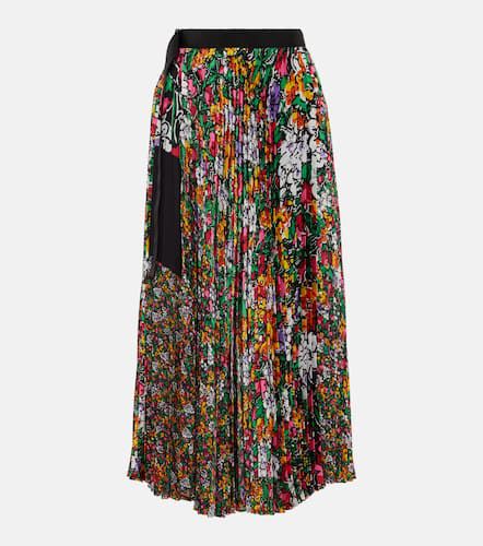 Falda midi floral de tiro alto - Sacai - Modalova