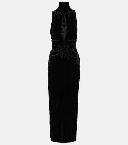 Ruched cutout velvet gown - Alessandra Rich - Modalova