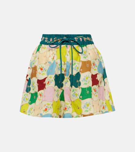 Alémais Shorts Everly de lino floral - Alemais - Modalova