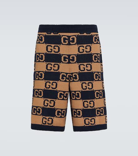 Shorts in jacquard di cotone GG - Gucci - Modalova