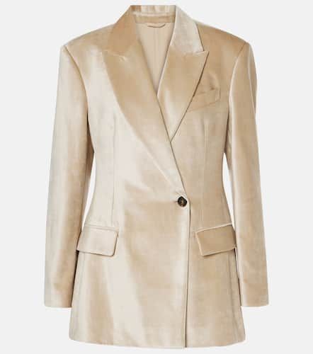 Blazer en velours de coton mélangé - Brunello Cucinelli - Modalova