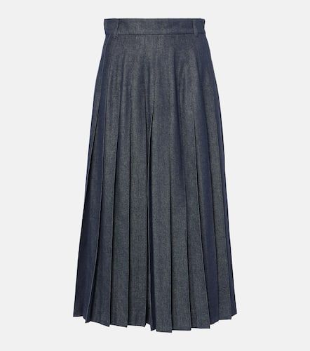 Falda midi Vale en denim plisada - 'S Max Mara - Modalova