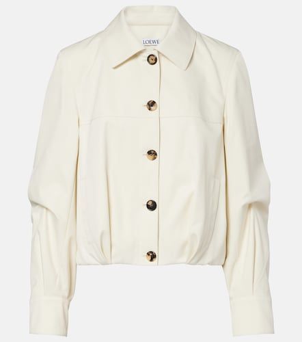 Giacca blouson in cotone e seta - Loewe - Modalova