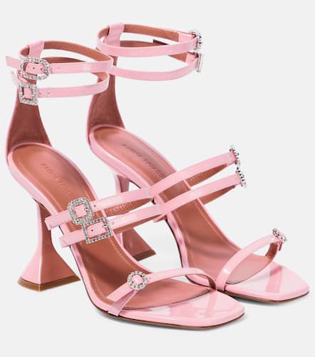 Robyn embellished leather sandals - Amina Muaddi - Modalova