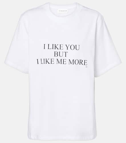 T-Shirt Slogan aus Baumwoll-Jersey - Victoria Beckham - Modalova