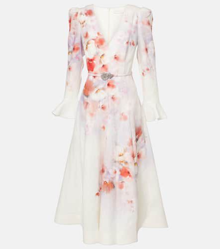 Crush embellished linen midi dress - Zimmermann - Modalova