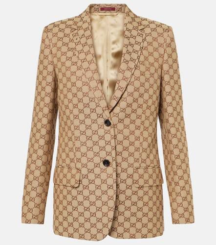 Gucci Blazer de lona GG - Gucci - Modalova