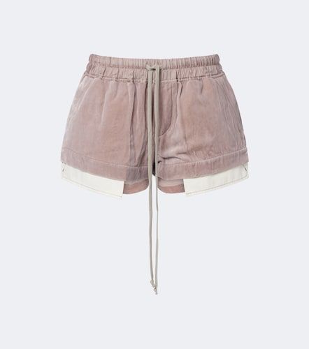 Rick Owens Shorts Fog in velluto - Rick Owens - Modalova