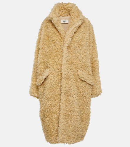 Oversized faux fur coat - MM6 Maison Margiela - Modalova