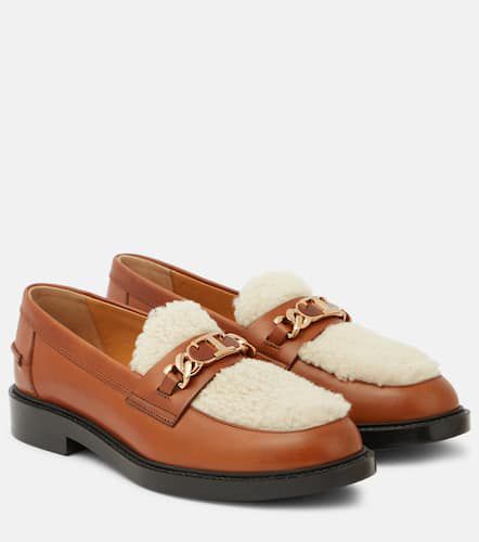 Loafers aus Leder und Shearling - Tod's - Modalova