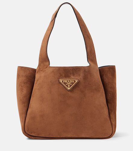 Borsa a spalla Medium in suede - Prada - Modalova