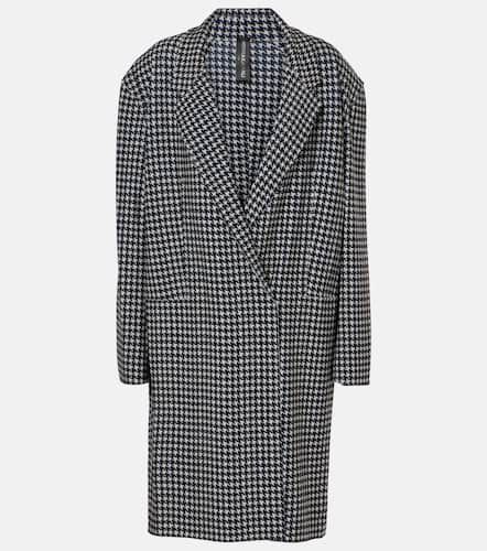 Double-breasted houndstooth coat - Norma Kamali - Modalova