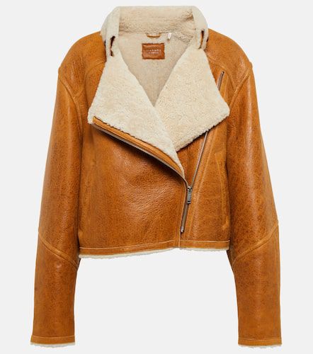Apstya leather and shearling jacket - Marant Etoile - Modalova