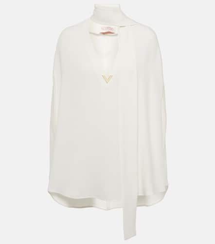 Blusa de seda con lazada y capa - Valentino - Modalova