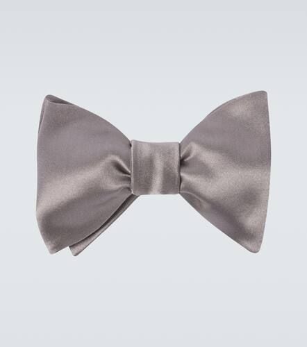 Cotton and silk satin bow tie - Brunello Cucinelli - Modalova