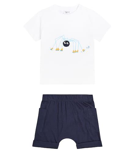 Baby - T-shirt e shorts in jersey di cotone - Il Gufo - Modalova