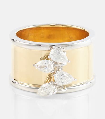 Erin 18kt and white ring with diamonds - Rainbow K - Modalova