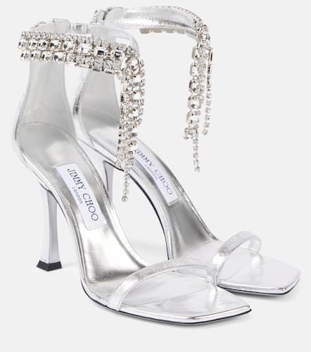 Sandalen Verity 100 aus Leder mit Kristallen - Jimmy Choo - Modalova