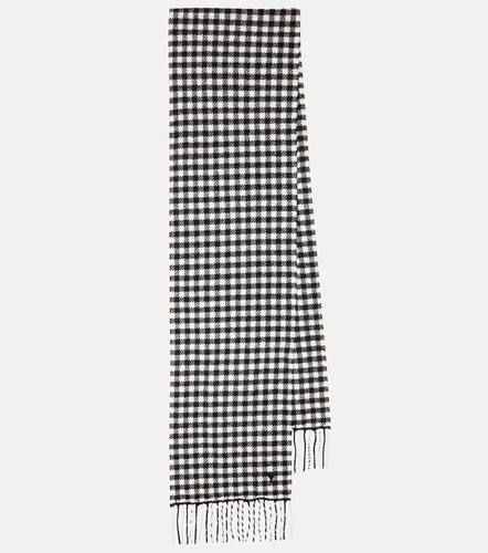 Houndstooth wool-blend scarf - Ami Paris - Modalova