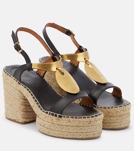 ChloÃ© Pema leather espadrille platform sandals - Chloe - Modalova