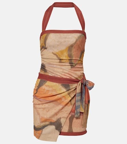 Vestido corto de malla estampado - SIR - Modalova